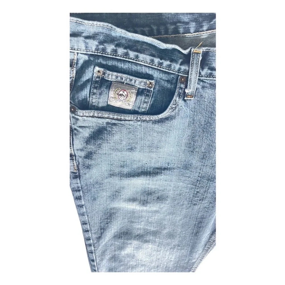 Cinch Men's Silver Label Mid Rise Slim Fit Straight Leg Jeans Medium Stonewash